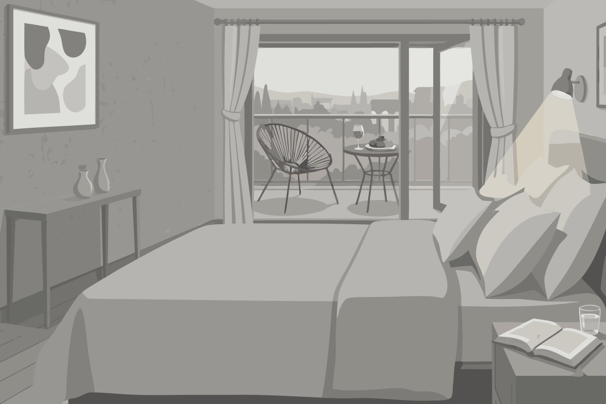 Quarto Premium com 2 Camas de Solteiro